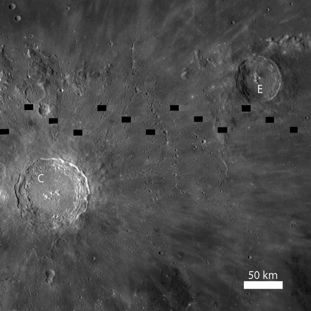 Boulders resting on the top of a wrinkle ridge in the middle of Sinus Iridum. Where did they come from? LROC NAC M124749832R. Credit: NASA/GSFC/Arizona State University Boulders resting on the top of a wrinkle ridge in the middle of Sinus Iridum. Where did they come from? LROC NAC M124749832R. Credit: NASA/GSFC/Arizona State University