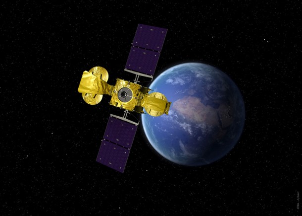 The Hylas-1 telecommunications satellite will operate from geostationary orbit above the Atlantic at 33.5° West. This first ‘Highly Adaptable Satellite’ contains an advanced communications payload allowing it to provide broadband internet access to consumers and businesses across Europe as well as supporting a range of conventional telecommunications applications and services. Credits: ESA/S. Corjava The Hylas-1 telecommunications satellite will operate from geostationary orbit above the Atlantic at 33.5° West. This first ‘Highly Adaptable Satellite’ contains an advanced communications payload allowing it to provide broadband internet access to consumers and businesses across Europe as well as supporting a range of conventional telecommunications applications and services. Credits: ESA/S. Corjava