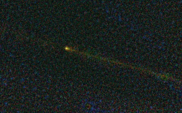 This visitor from deep space, seen here by NASA's Wide-field Infrared Survey Explorer, or WISE, is comet Hartley 2 -- the destination for NASA's EPOXI mission. Image credit: NASA/JPL-Caltech/UCLA This visitor from deep space, seen here by NASA's Wide-field Infrared Survey Explorer, or WISE, is comet Hartley 2 -- the destination for NASA's EPOXI mission. Image credit: NASA/JPL-Caltech/UCLA