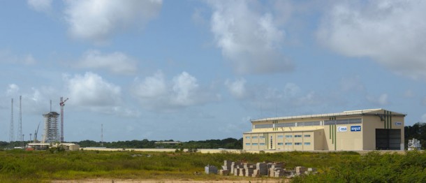 Construction of the new Soyuz launch facility at the Guiana Space Centre (Centre Spatial Guyanais – CSG), Europe’s Spaceport in French Guiana. Credits: ESA - S. Corvaja, 2010 Construction of the new Soyuz launch facility at the Guiana Space Centre (Centre Spatial Guyanais – CSG), Europe’s Spaceport in French Guiana. Credits: ESA - S. Corvaja, 2010