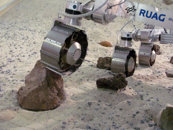 Challenging martian surface. Credit: DLR