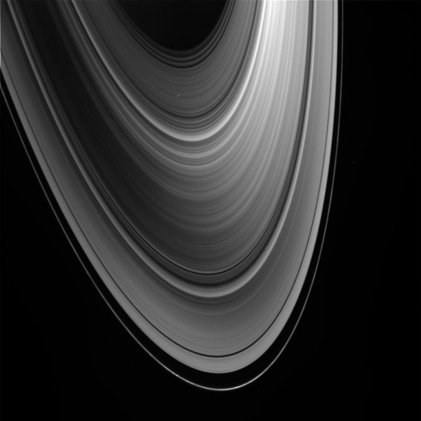 Raw image of Saturn's rings. Credit: NASA/JPL/Space Science Institute