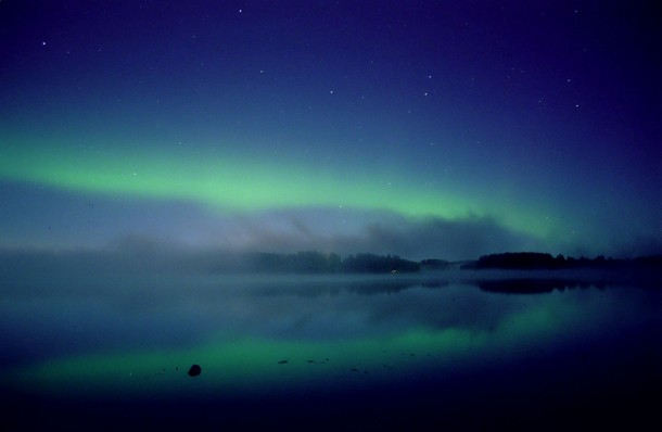 This aurora over Valkeakoski, Finland on September 15, 2000 resulted from the September 12 coronal mass ejection featured in the video above. Credit: Tom Eklund This aurora over Valkeakoski, Finland on September 15, 2000 resulted from the September 12 coronal mass ejection featured in the video above. Credit: Tom Eklund