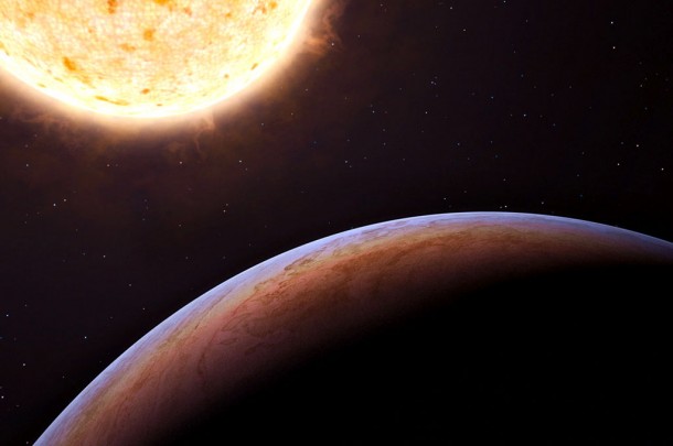 This artist’s impression shows HIP 13044 b, an exoplanet orbiting a star that entered our galaxy, the Milky Way, from another galaxy. Credit: ESO/L. Calçada This artist’s impression shows HIP 13044 b, an exoplanet orbiting a star that entered our galaxy, the Milky Way, from another galaxy. Credit: ESO/L. Calçada