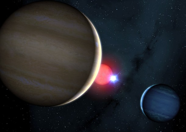 Artist's concept of an unusual star system which looks like, and may even once have behaved like, a game of snooker. Credit: University of Warwick, University of Sheffield Artist's concept of an unusual star system which looks like, and may even once have behaved like, a game of snooker. Credit: University of Warwick, University of Sheffield