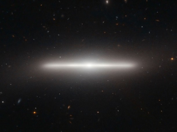An Extraordinarily Slender Galaxy. Credit: ESA/Hubble & NASA An Extraordinarily Slender Galaxy. Credit: ESA/Hubble & NASA