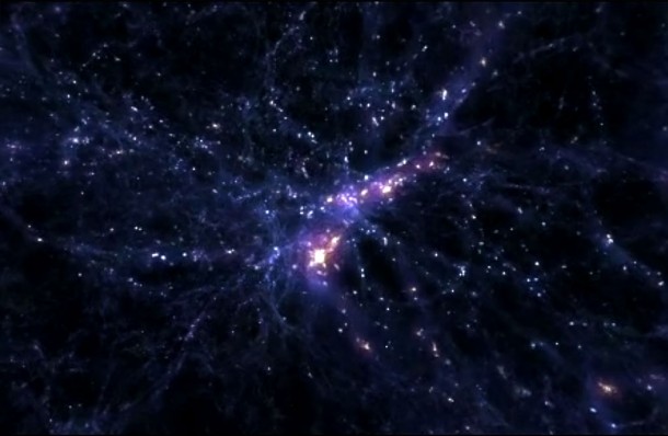 Galaxies congregate in clusters and superclusters, and at larger scales superclusters seem to blend into chains and filaments that span vast distances. This so-called cosmic web seems to be the foundation on which the universe is built. Webb will explore how stars, young galaxies and dark matter worked to create large-scale cosmic structure. Credit: NASA's Goddard Space Flight Center Galaxies congregate in clusters and superclusters, and at larger scales superclusters seem to blend into chains and filaments that span vast distances. This so-called cosmic web seems to be the foundation on which the universe is built. Webb will explore how stars, young galaxies and dark matter worked to create large-scale cosmic structure. Credit: NASA's Goddard Space Flight Center