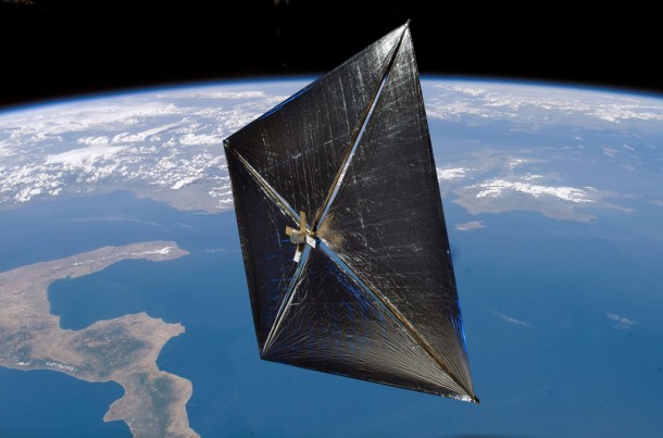 Artist concept of a solar sail in space. Credit: NASA Artist concept of a solar sail in space. Credit: NASA