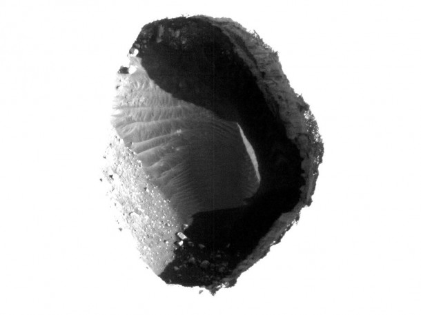 This enhanced image shows the inside of a rimless pit about 180 meters (591 feet) in diameter, northwest of the mountain Ascraeus Mons in the northern hemisphere of Mars. Image Credit: NASA/JPL-Caltech/University of Arizona This enhanced image shows the inside of a rimless pit about 180 meters (591 feet) in diameter, northwest of the mountain Ascraeus Mons in the northern hemisphere of Mars. Image Credit: NASA/JPL-Caltech/University of Arizona