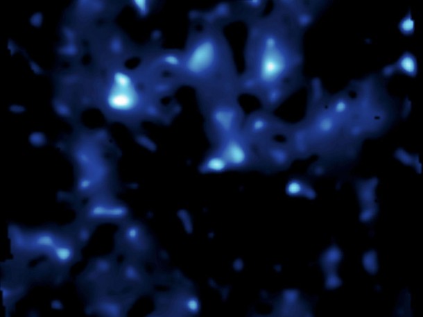 This map shows the distribution of dark matter in a portion of our universe. Credit: NASA/ESA/Caltech This map shows the distribution of dark matter in a portion of our universe. Credit: NASA/ESA/Caltech