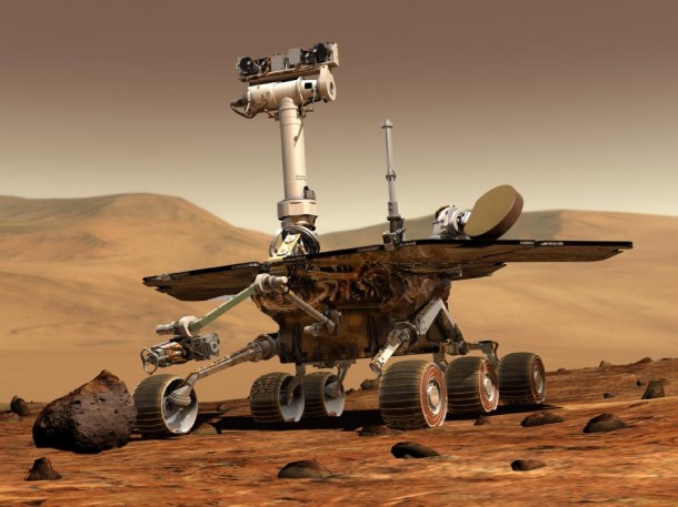 Artist concept of Mars Exploration Rover 