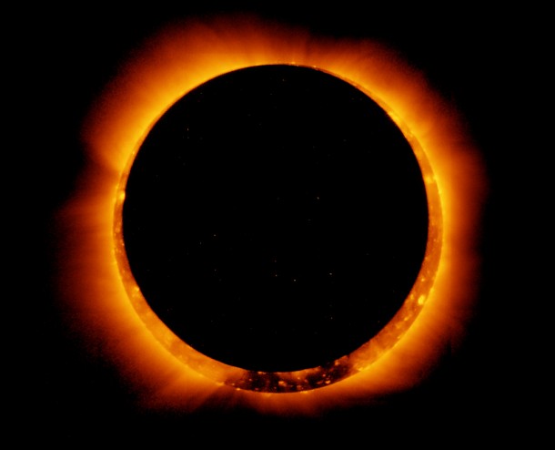 Hinode Observes Annular Solar Eclipse. Credit: Hinode/XRT