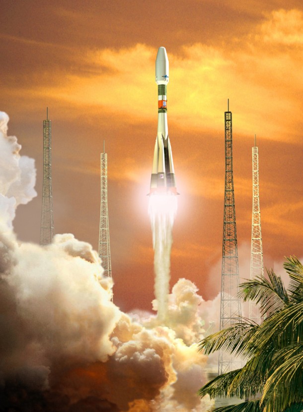 Soyuz launching from French Guiana Soyuz launching from French Guiana