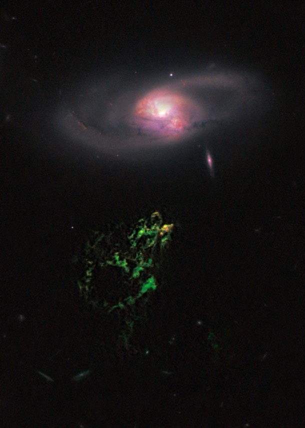 Credit: NASA, ESA, W. Keel (University of Alabama), and the Galaxy Zoo Team