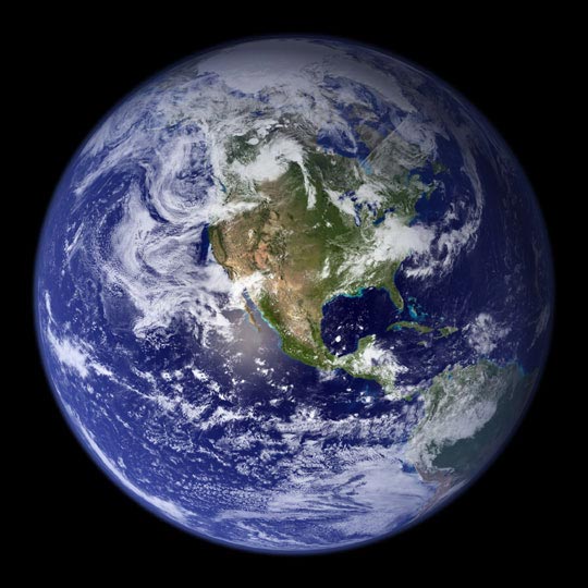 This view of Earth comes from NASA's Moderate Resolution Imaging Spectroradiometer aboard the Terra satellite