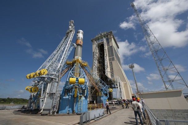 Soyuz in launch zone Soyuz in launch zone