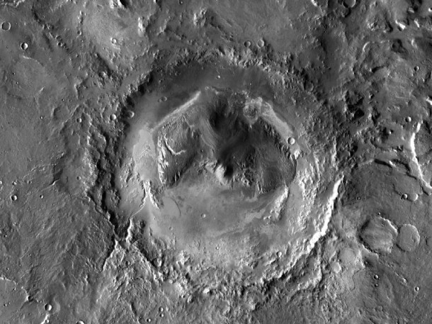 NASA has selected Gale crater as the landing site for the Mars Science Laboratory mission. Image credit: NASA/JPL-Caltech/ASU NASA has selected Gale crater as the landing site for the Mars Science Laboratory mission. Image credit: NASA/JPL-Caltech/ASU