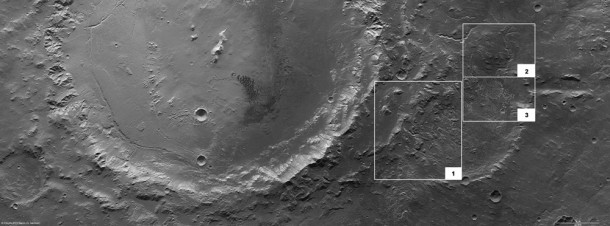Features in Eberswalde crater Features in Eberswalde crater