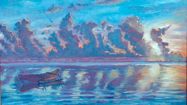 Clouds play a vital role in Earth's energy balance, cooling or warming Earth's surface depending on their type. This painting, "Cumulus Congestus," by JPL's Graeme Stephens, principal investigator of NASA's CloudSat mission, depicts cumulus clouds, which transport energy away from Earth's surface. See more at http://cloudsat.atmos.colostate.edu . Image credit: Graeme Stephens Clouds play a vital role in Earth's energy balance, cooling or warming Earth's surface depending on their type. This painting, "Cumulus Congestus," by JPL's Graeme Stephens, principal investigator of NASA's CloudSat mission, depicts cumulus clouds, which transport energy away from Earth's surface. See more at http://cloudsat.atmos.colostate.edu . Image credit: Graeme Stephens