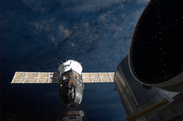 Soyuz docked to Station Soyuz docked to Station