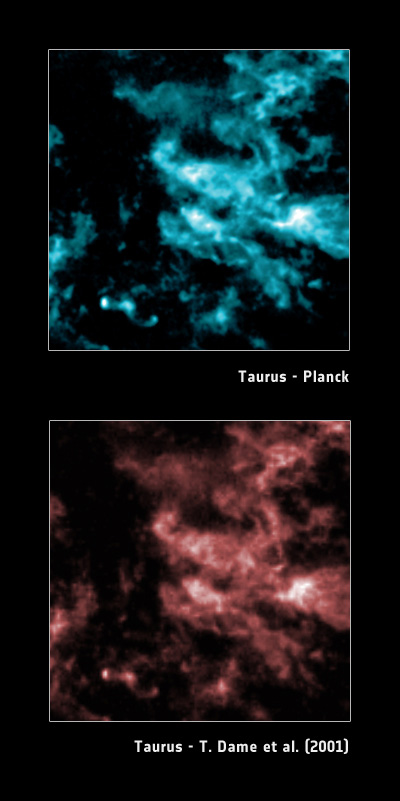 Molecular clouds in the Taurus region Molecular clouds in the Taurus region