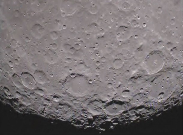 South pole of the far side of the moon as seen from the GRAIL mission's Ebb spacecraft. Image credit: NASA/Caltech-JPL South pole of the far side of the moon as seen from the GRAIL mission's Ebb spacecraft. Image credit: NASA/Caltech-JPL