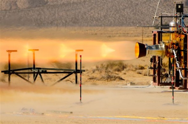 Pratt & Whitney Rocketdyne hot-fires a launch abort engine for Boeing, which is developing its CST-100 spacecraft for NASA's Commercial Crew Program. Image credit: Pratt & Whitney Rocketdyne Pratt & Whitney Rocketdyne hot-fires a launch abort engine for Boeing, which is developing its CST-100 spacecraft for NASA's Commercial Crew Program. Image credit: Pratt & Whitney Rocketdyne