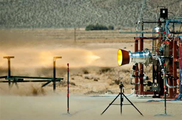 Pratt & Whitney Rocketdyne hot-fires a launch abort engine for Boeing, which is developing its CST-100 spacecraft for NASA's Commercial Crew Program. Image credit: Pratt & Whitney Rocketdyne Pratt & Whitney Rocketdyne hot-fires a launch abort engine for Boeing, which is developing its CST-100 spacecraft for NASA's Commercial Crew Program. Image credit: Pratt & Whitney Rocketdyne