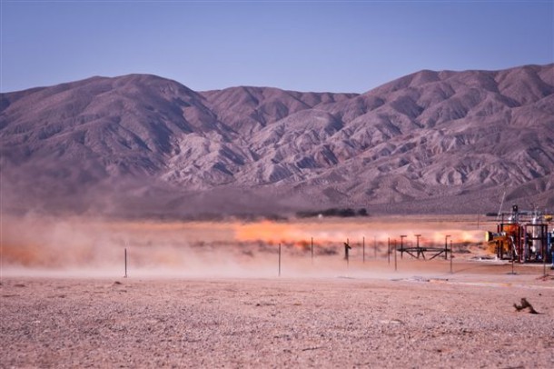 Pratt & Whitney Rocketdyne hot-fires a launch abort engine for Boeing, which is developing its CST-100 spacecraft for NASA's Commercial Crew Program. Image credit: Pratt & Whitney Rocketdyne Pratt & Whitney Rocketdyne hot-fires a launch abort engine for Boeing, which is developing its CST-100 spacecraft for NASA's Commercial Crew Program. Image credit: Pratt & Whitney Rocketdyne