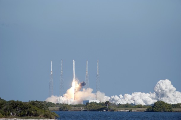 The Dragon/Falcon 9 completed a successful demonstration mission in December 2010. Image credit: NASA/Kevin O'Connell The Dragon/Falcon 9 completed a successful demonstration mission in December 2010. Image credit: NASA/Kevin O'Connell