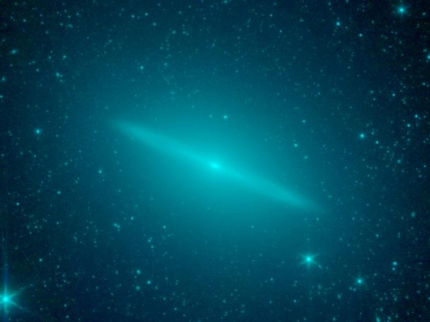 New observations from NASA's Spitzer Space Telescope reveal the Sombrero galaxy is not simply a regular flat disk galaxy of stars as previously believed, but a more round elliptical galaxy with a flat disk tucked inside. New observations from NASA's Spitzer Space Telescope reveal the Sombrero galaxy is not simply a regular flat disk galaxy of stars as previously believed, but a more round elliptical galaxy with a flat disk tucked inside.
