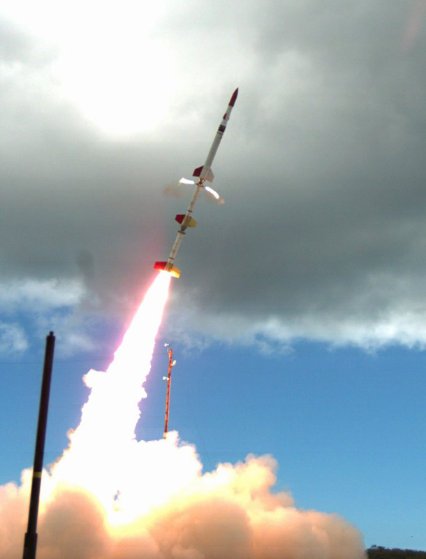 The Hypersonic International Flight Research Experimentation Program (HIFiRE) launches an experimental hypersonic scramjet vehicle from the Pacific Missile Range Facility in Hawaii during a recent research flight. Credit: AFRL The Hypersonic International Flight Research Experimentation Program (HIFiRE) launches an experimental hypersonic scramjet vehicle from the Pacific Missile Range Facility in Hawaii during a recent research flight. Credit: AFRL