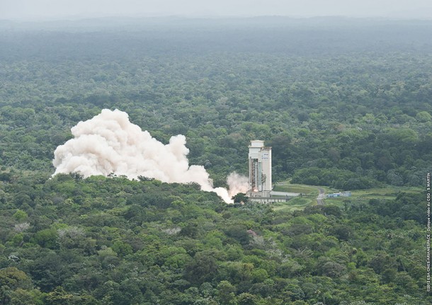 Firing of Ariane 5 solid-propellant booster Firing of Ariane 5 solid-propellant booster