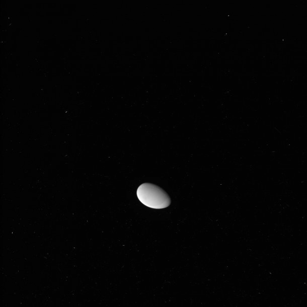 This raw, unprocessed image was taken by NASA's Cassini spacecraft on May 20, 2012. The camera was pointing toward Methone. Credit: NASA/JPL-Caltech/SSI This raw, unprocessed image was taken by NASA's Cassini spacecraft on May 20, 2012. The camera was pointing toward Methone. Credit: NASA/JPL-Caltech/SSI