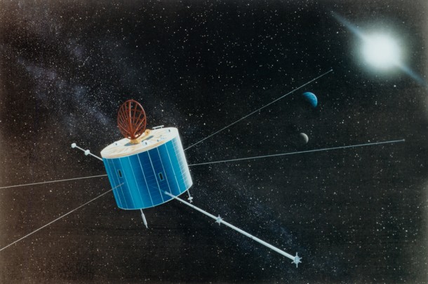 An artist's rendition of what Geotail looks like in space. Credit: JAXA An artist's rendition of what Geotail looks like in space. Credit: JAXA
