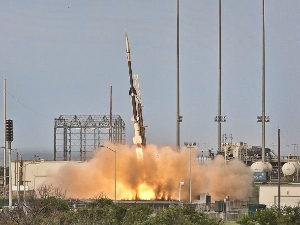 IRVE-3 launch. Credit: NASA/Sean Smith