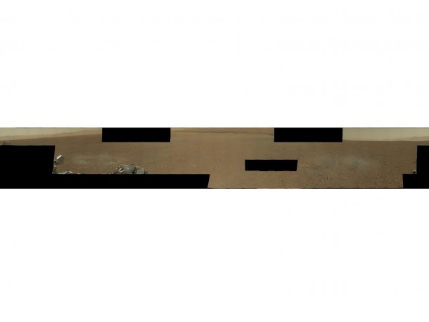 This image is the first high-resolution color mosaic from NASA's Curiosity rover, showing the geological environment around the rover's landing site in Gale Crater on Mars. Image credit: NASA/JPL-Caltech/MSSS This image is the first high-resolution color mosaic from NASA's Curiosity rover, showing the geological environment around the rover's landing site in Gale Crater on Mars. Image credit: NASA/JPL-Caltech/MSSS