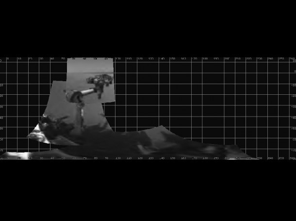 NASA's Mars rover Curiosity extended its robotic arm on Aug. 20, 2012, for the first time on Mars and used its Navigation Camera (Navcam) to capture this view of the extended arm. Image credit: NASA/JPL-Caltech NASA's Mars rover Curiosity extended its robotic arm on Aug. 20, 2012, for the first time on Mars and used its Navigation Camera (Navcam) to capture this view of the extended arm. Image credit: NASA/JPL-Caltech