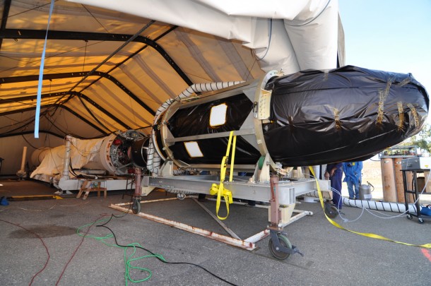 When a launch went awry after the payload fairing did not separate, failure analysis lab engineers began extensive testing to prevent another problem in the future. Photo credit: NASA/VAFB When a launch went awry after the payload fairing did not separate, failure analysis lab engineers began extensive testing to prevent another problem in the future. Photo credit: NASA/VAFB