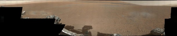 This is the first 360-degree panorama in color of the Gale Crater landing site taken by NASA's Curiosity rover. Image credit: NASA/JPL-Caltech/MSSS This is the first 360-degree panorama in color of the Gale Crater landing site taken by NASA's Curiosity rover. Image credit: NASA/JPL-Caltech/MSSS