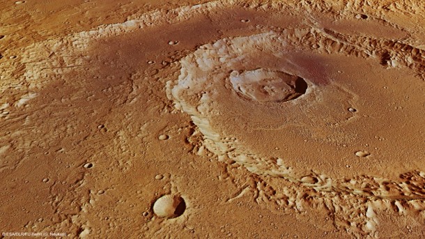 Hadley Crater perspective view Hadley Crater perspective view