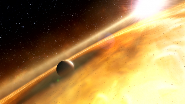 This is an artist's impression of the exoplanet, Fomalhaut b, orbiting its sun, Fomalhaut. (Credit: ESA; Hubble, M. Kornmesser; and ESO, L. Calçada and L. L. Christensen) This is an artist's impression of the exoplanet, Fomalhaut b, orbiting its sun, Fomalhaut. (Credit: ESA; Hubble, M. Kornmesser; and ESO, L. Calçada and L. L. Christensen)