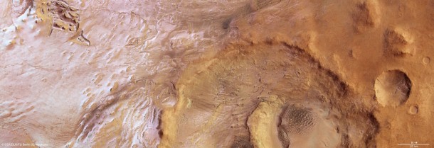 Topographical view Argyre Planitia Topographical view Argyre Planitia