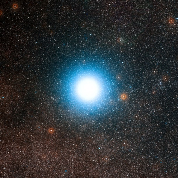 The bright star Alpha Centauri and its surroundings The bright star Alpha Centauri and its surroundings