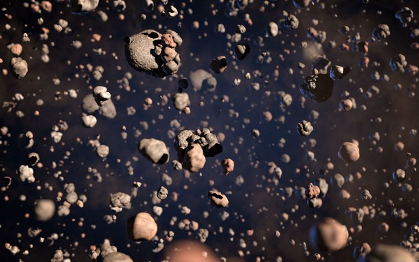 This artist’s impression shows these grains of cosmic dust in the disc around the brown dwarf. Credit: ALMA (ESO/NAOJ/NRAO)/L. Calçada (ESO) This artist’s impression shows these grains of cosmic dust in the disc around the brown dwarf. Credit: ALMA (ESO/NAOJ/NRAO)/L. Calçada (ESO)