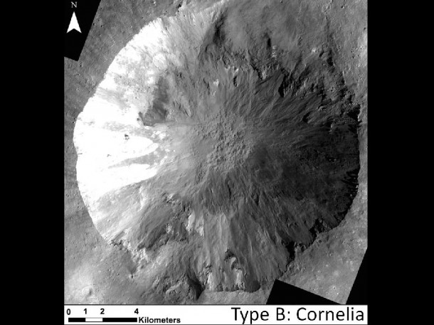 This image shows examples of long, narrow, sinuous gullies that scientists on NASA's Dawn mission have found on the giant asteroid Vesta. Image credit: NASA/JPL-Caltech/UCLA/MPS/DLR/IDA This image shows examples of long, narrow, sinuous gullies that scientists on NASA's Dawn mission have found on the giant asteroid Vesta. Image credit: NASA/JPL-Caltech/UCLA/MPS/DLR/IDA