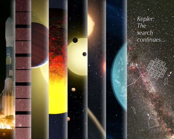 This collage includes a compilation of artist's concepts depicting milestones from the Kepler mission. Image credit: NASA Ames Research Center/W. Stenzel This collage includes a compilation of artist's concepts depicting milestones from the Kepler mission. Image credit: NASA Ames Research Center/W. Stenzel