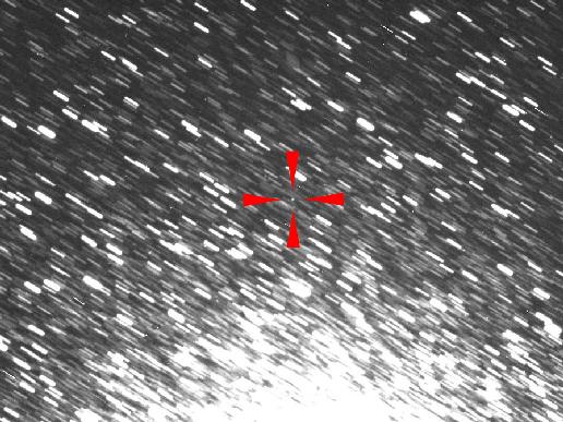 This image from D. Herald of Murrumbateman, Australia, shows the asteroid 2012 DA14 as a tiny speck in the center of the field of view. It was taken just past midnight on Feb. 13, 2013 in Australia (the morning of Feb. 12 in the U.S.), as it headed towards its closest approach to Earth on Feb. 15. Image credit: D. Herald This image from D. Herald of Murrumbateman, Australia, shows the asteroid 2012 DA14 as a tiny speck in the center of the field of view. It was taken just past midnight on Feb. 13, 2013 in Australia (the morning of Feb. 12 in the U.S.), as it headed towards its closest approach to Earth on Feb. 15. Image credit: D. Herald