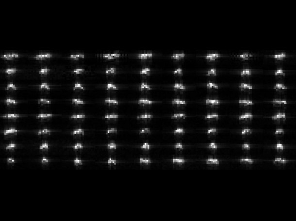 This collage of 72 individual radar-generated images of asteroid 2012 DA14 was created using data from NASA's 230-foot (70-meter) Deep Space Network antenna at Goldstone, Calif. Image credit: NASA/JPL-Caltech This collage of 72 individual radar-generated images of asteroid 2012 DA14 was created using data from NASA's 230-foot (70-meter) Deep Space Network antenna at Goldstone, Calif. Image credit: NASA/JPL-Caltech