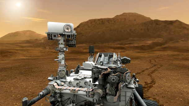 This artist concept features NASA's Mars Science Laboratory Curiosity rover, a mobile robot for investigating Mars' past or present ability to sustain microbial life. Image credit: NASA/JPL-Caltech This artist concept features NASA's Mars Science Laboratory Curiosity rover, a mobile robot for investigating Mars' past or present ability to sustain microbial life. Image credit: NASA/JPL-Caltech